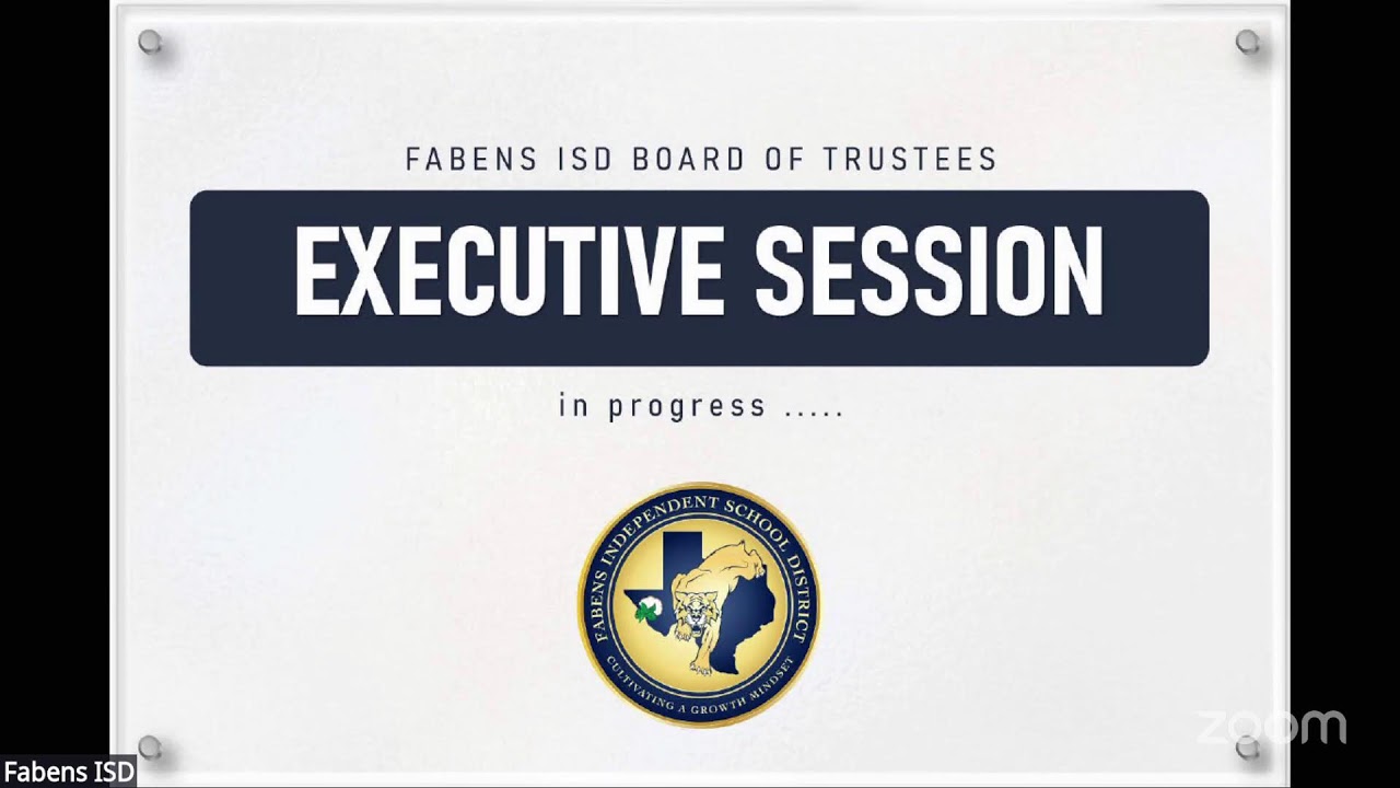 Fabens ISD Board of Trustees Regular Board Meeting January 21, 2026