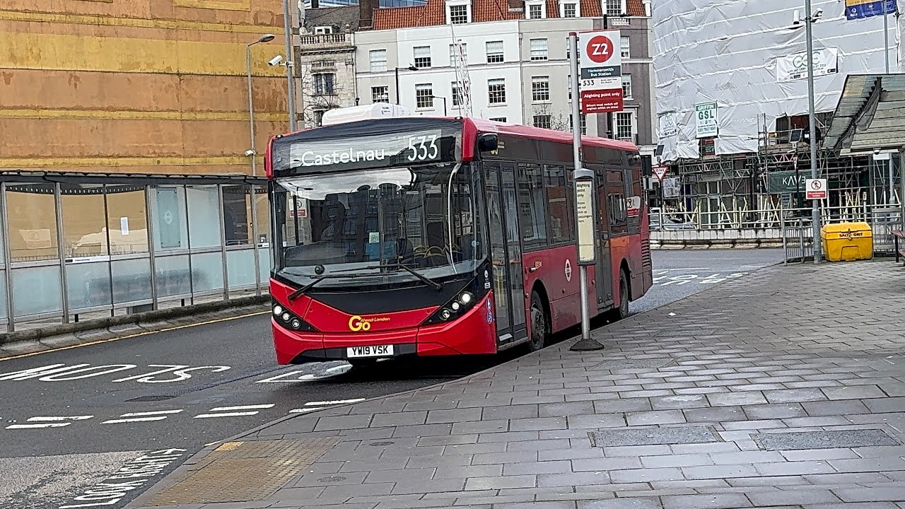 (Full route) Journey on enviro 200 MMC (YW19VSK): Route 533 to Castelnau