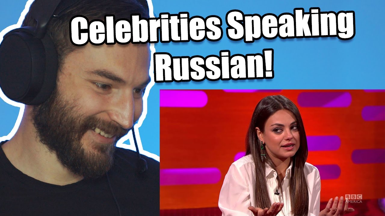 SLAV reacts to CELEBRITIES speaking RUSSIAN [#1]