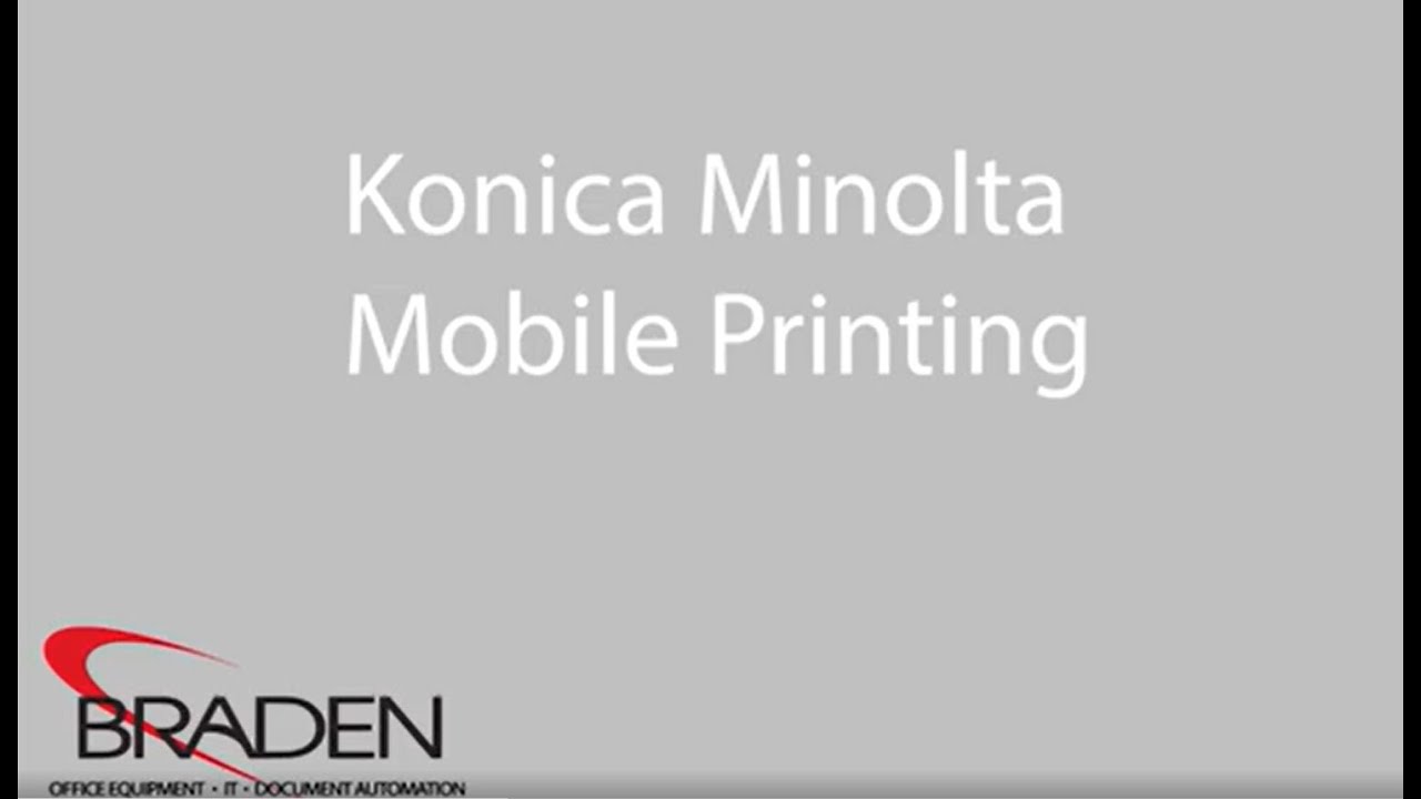 Konica Minolta Mobile Printing