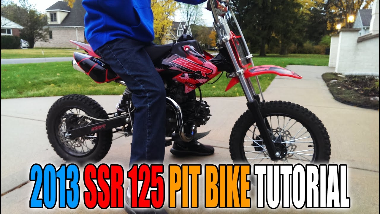 SSR 125cc Pit Bike Riding Tutorial and Rev's