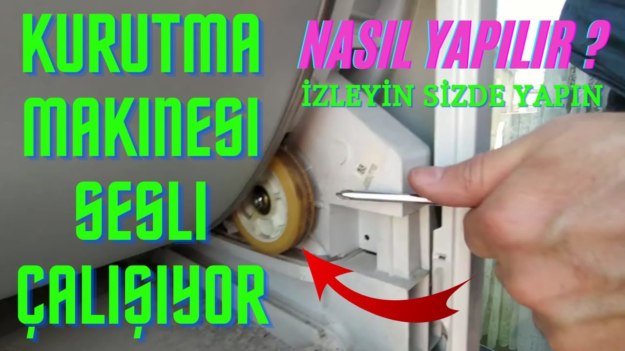 Arçelik Kurutma makinası Sesli çalışıyorsa Nasıl Yapılır.