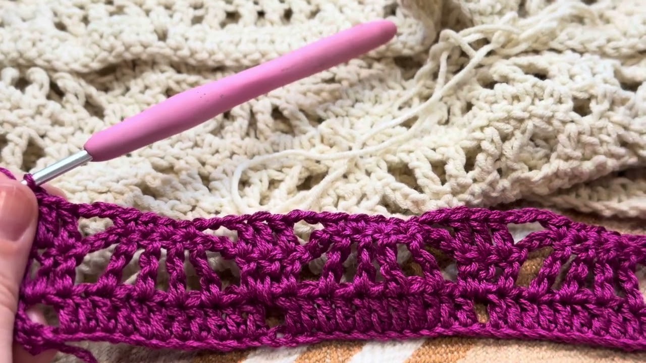 Tutorial come realizzare punto geometrico ad uncinetto #crochet #crochettutorial #uncinetto
