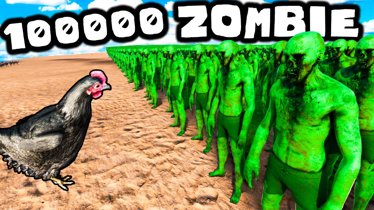 ❄️ 1000 KURCZAKÓW KONTRA 1000 ZOMBIE!?