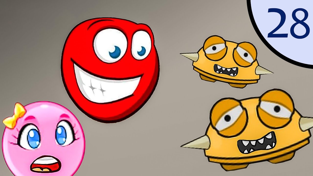 Новый Несносный КРАСНЫЙ ШАР #28. Шар спасает любимую. Мультик ИГРА New Red Ball 2 на Игрули TV