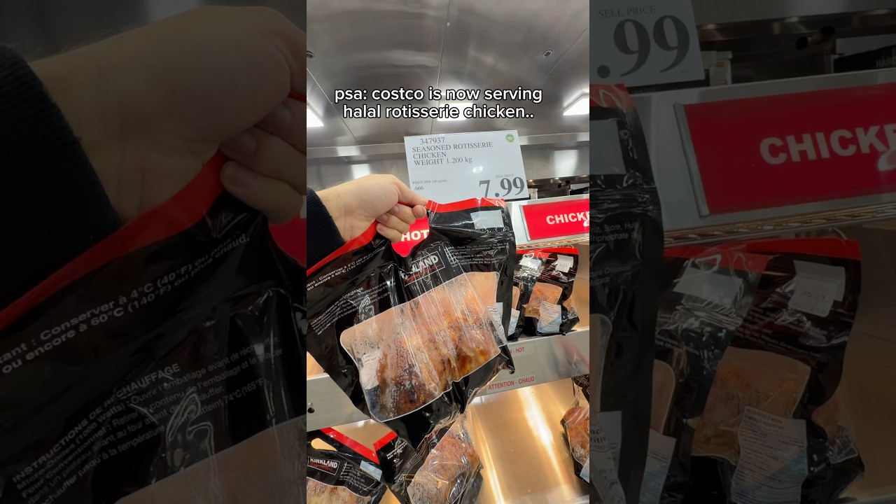 halal rotisserie chicken from costco! 