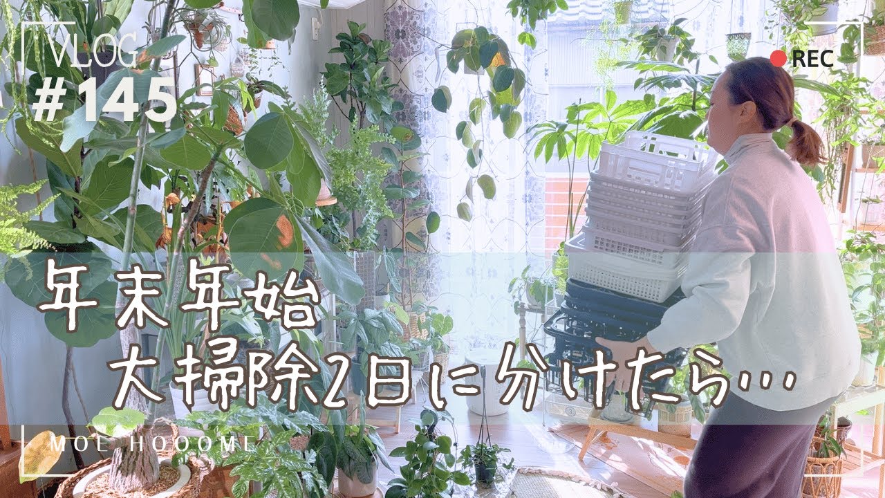 【のんびり作戦のはずが…】大掃除を２日に分けたら手間が倍に…（Vlog/145）