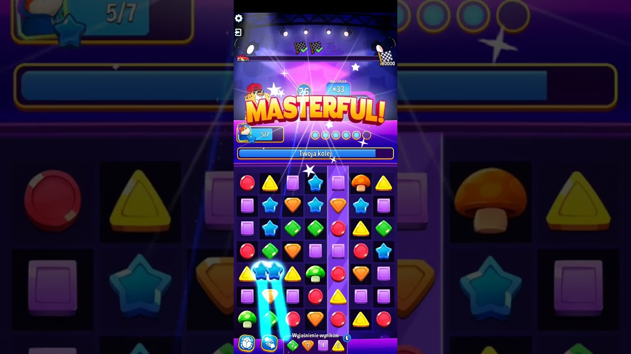 Perfect heist lights up 80000 / hard / solo quest / match masters 