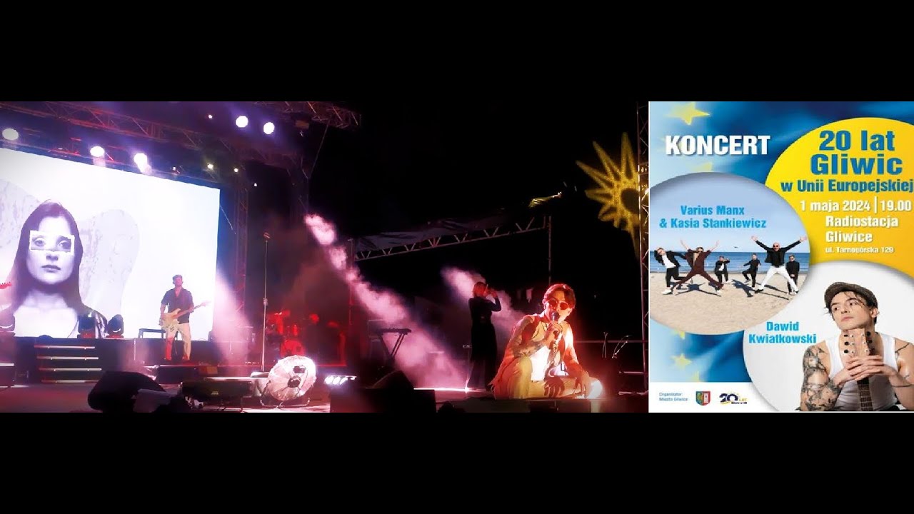 01.05.2024 KONCERT - W Twoich oczach, ach - Dawid Kwiatkowski, 20 lat Gliwic w Unii Europejskiej
