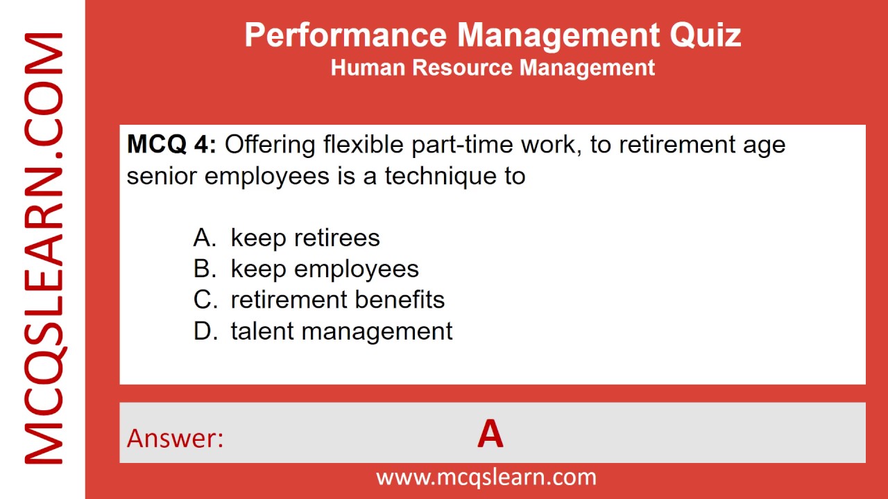 Performance Management Quiz PDF | Performance Management Question Answer | HRM Class 12-9 Notes App
