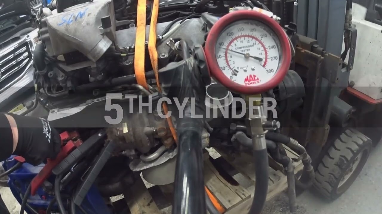 2004 Mercedes SL600 R230 5.5L 275.951 Compression test