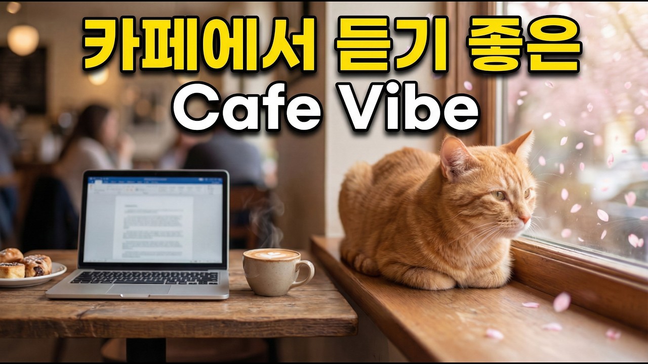 춘곤증 퇴치! 졸릴 때 듣는 상쾌한 카페 텐션 업 노동요 🎵 (No Ads) (1.5H) #04
