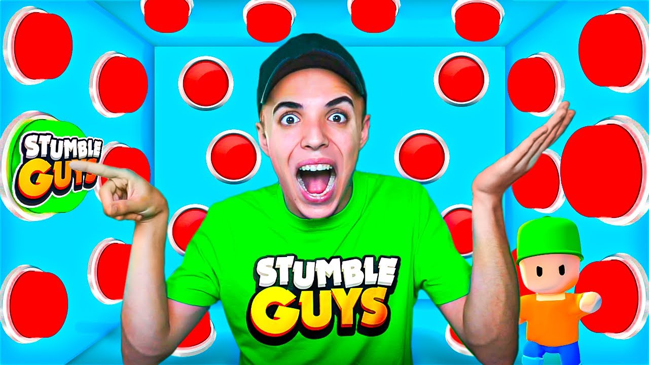 100 BOTONES MISTERIOSOS de STUMBLE GUYS... 😱