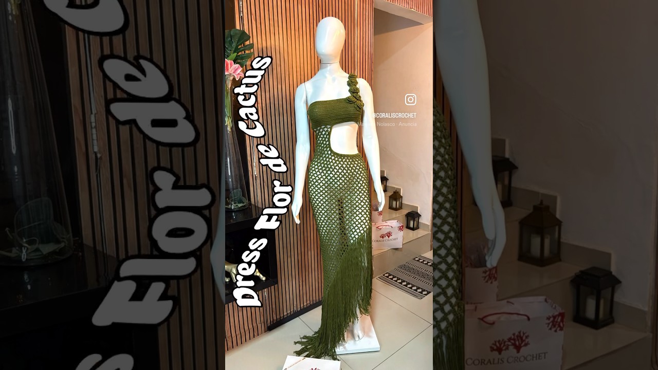 Vestido de Croch&ecirc; de franjas #glowlook #CrochetAddict#FashionTrends #croch&ecirc; #crochet