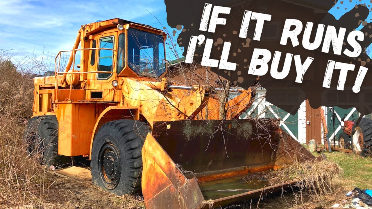 Sitting 20+ years, Will this MASSIVE Wheel Loader Run and Drive home?!?!  (Cummins Power!)