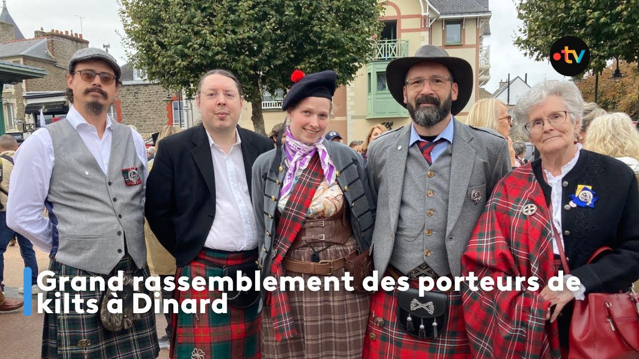 Grand rassemblement des porteurs de kilts à Dinard