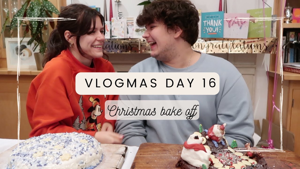 FUNNIEST CHRISTMAS BAKE OFF COMPETITION EVER - who's your winner? | VLOGMAS DAY 16 | jessica chelsea