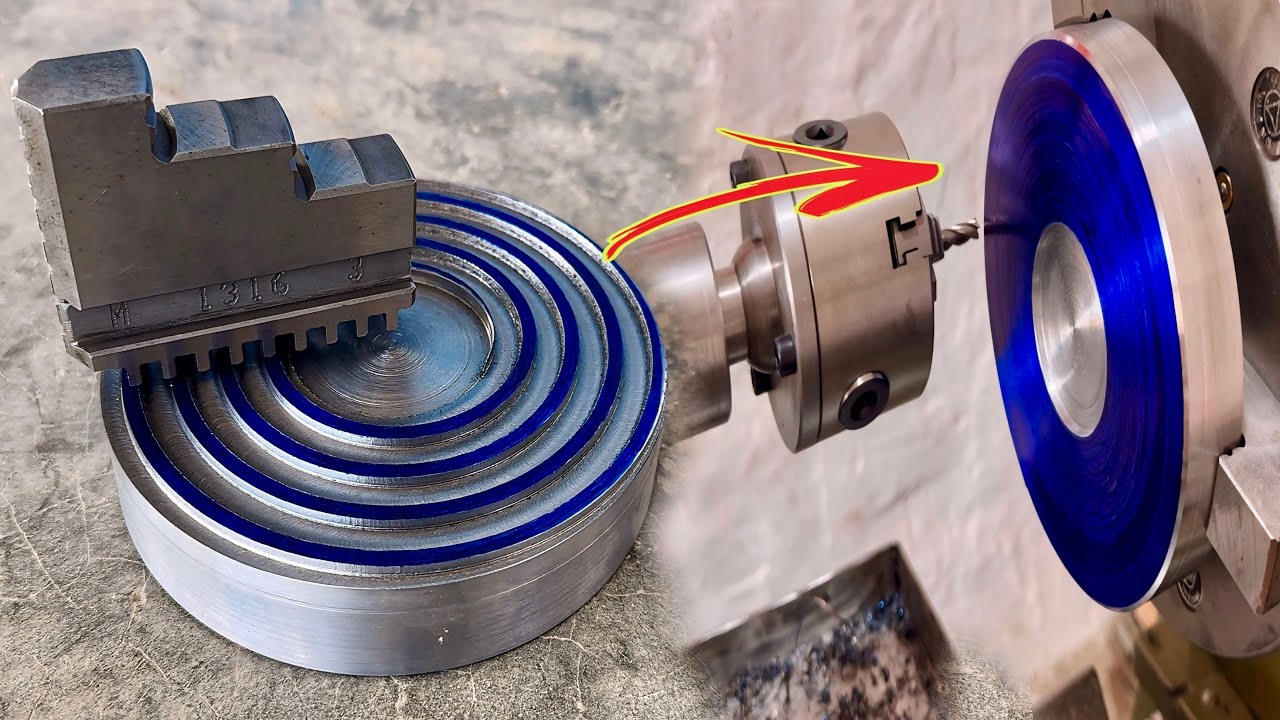 A lathe three jaw chuck new scroll plate making on lathe | Turning chuck scroll plate thread making