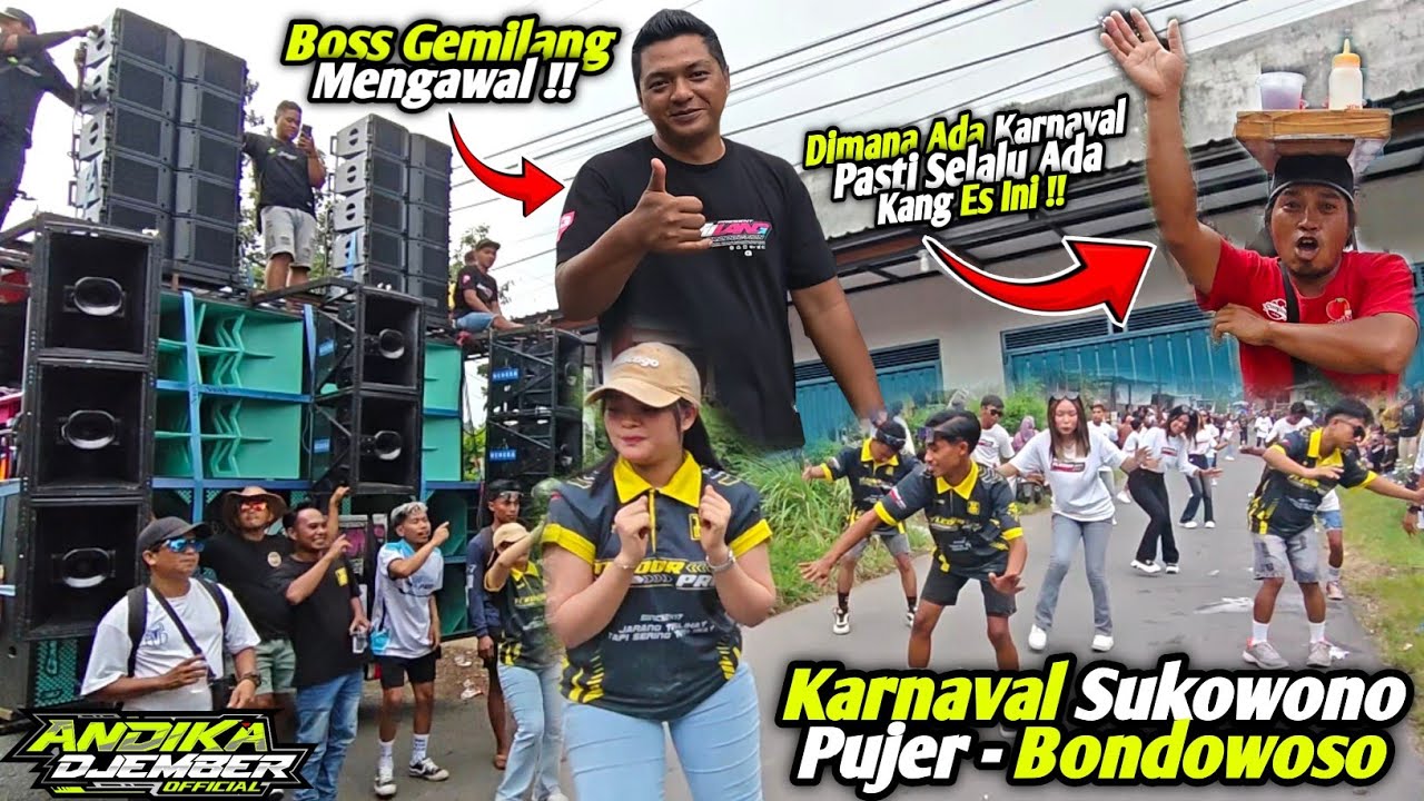 Gemilang Audio Jember ❌ Tledor Pro‼️Boss Gemilang Sambil Mengawal Soundnya Dari Depan🔥