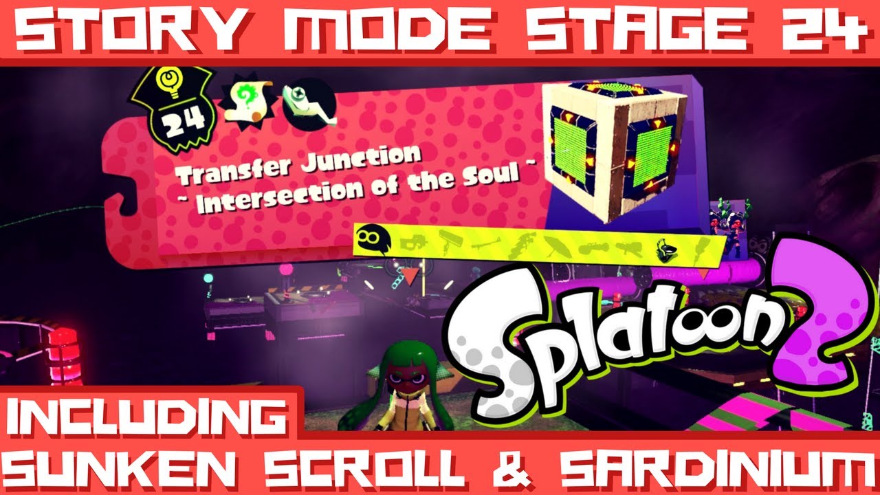 Splatoon 2 Stage 24: Transfer Junction 'Intersection of The Soul' (Including Scroll & Sardinium)