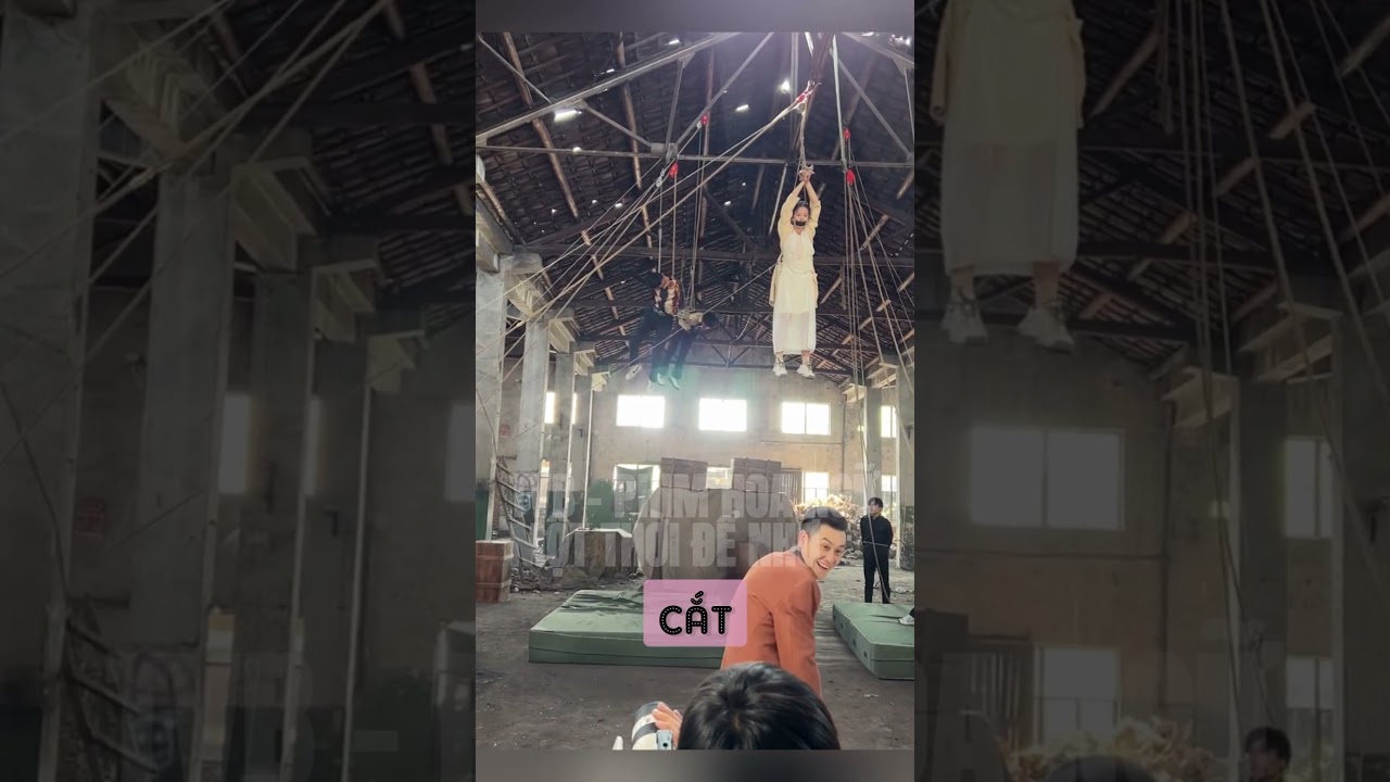 Behind the scenes of a modern Hong Kong action movie scene