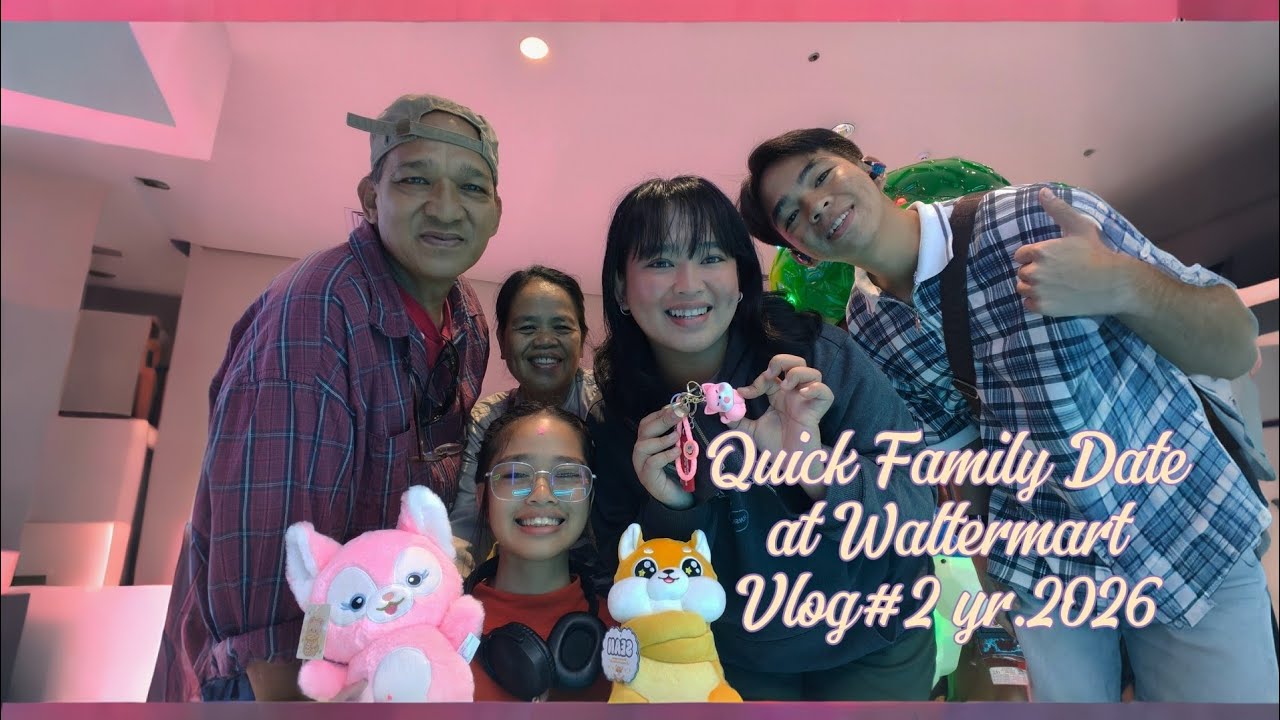 Quick Family Date: NANALO KAMI SA CLAW MACHINE!!!🩷 VLOG#2 Yr. 2026 #vlog #food #clawmachine #family 