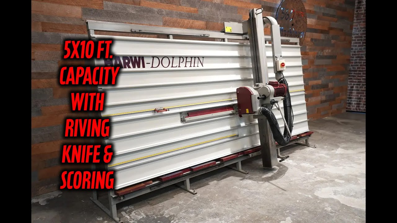 FPPOV - Harwi Dolphin 1550 Vertical Panel Saw, 5’x10′ Cutting Capacity (w/scoring)