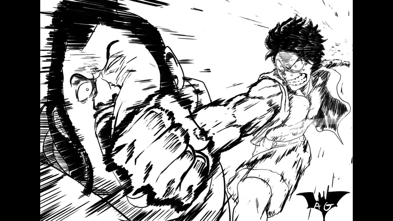 Luffy punches Celestial Dragon (Saint Charlos) [English Sub]