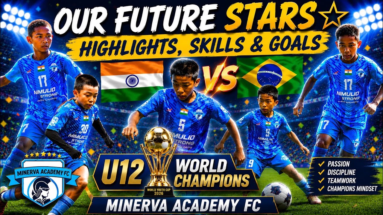 Highlights, skills & goals India vs Brazil in the finals | U12 World Champions