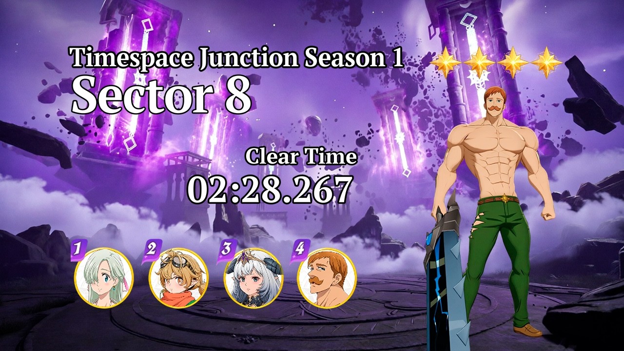 Эсканор P4 Большой меч | Timespace Junction Sector 8 | 3⭐️ Clear | The Seven Deadly Sins: Origin