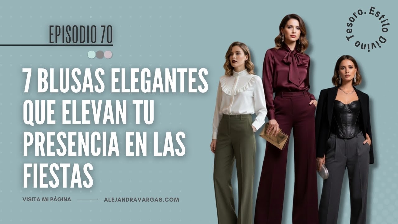 7 blusas elegantes que elevan tu presencia en las fiestas