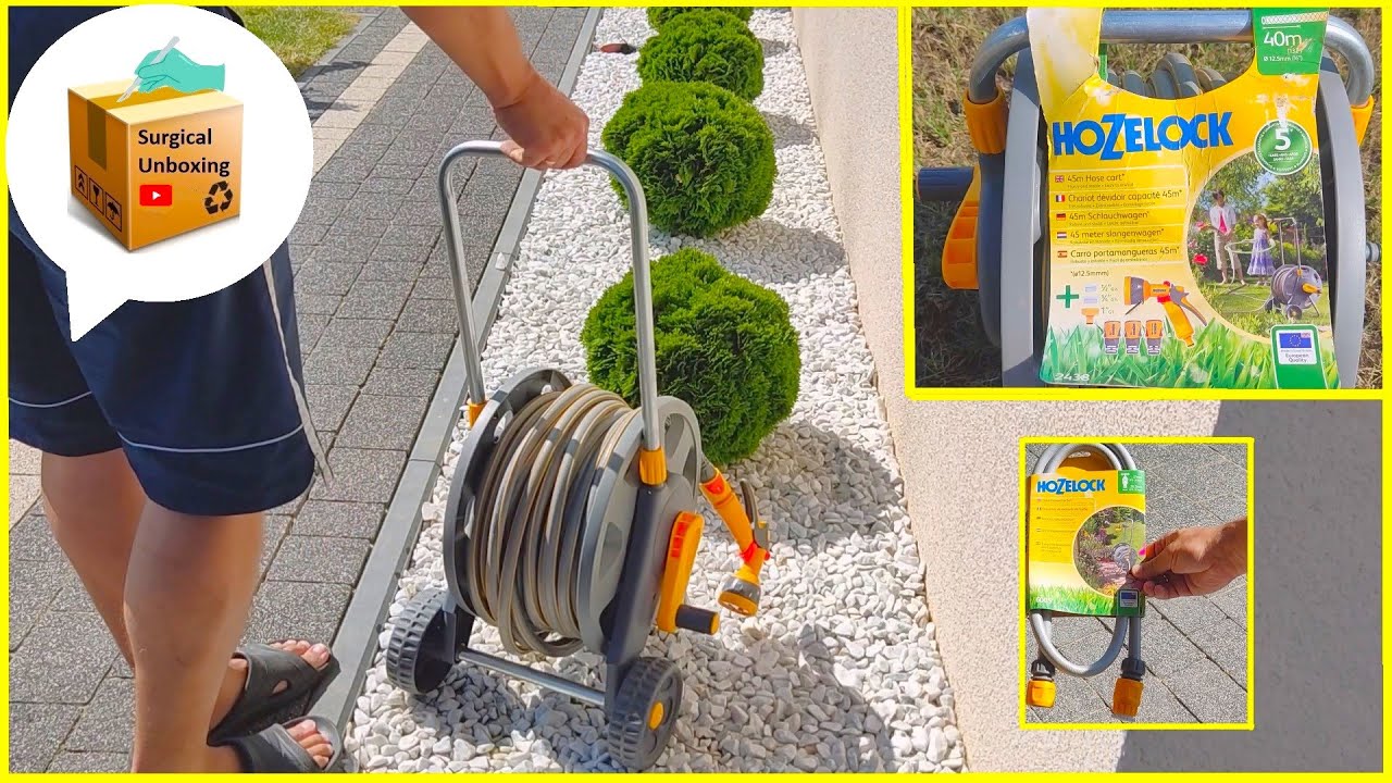 Good Hazelock Garden Hose Cart Unpacking Assembly Testing