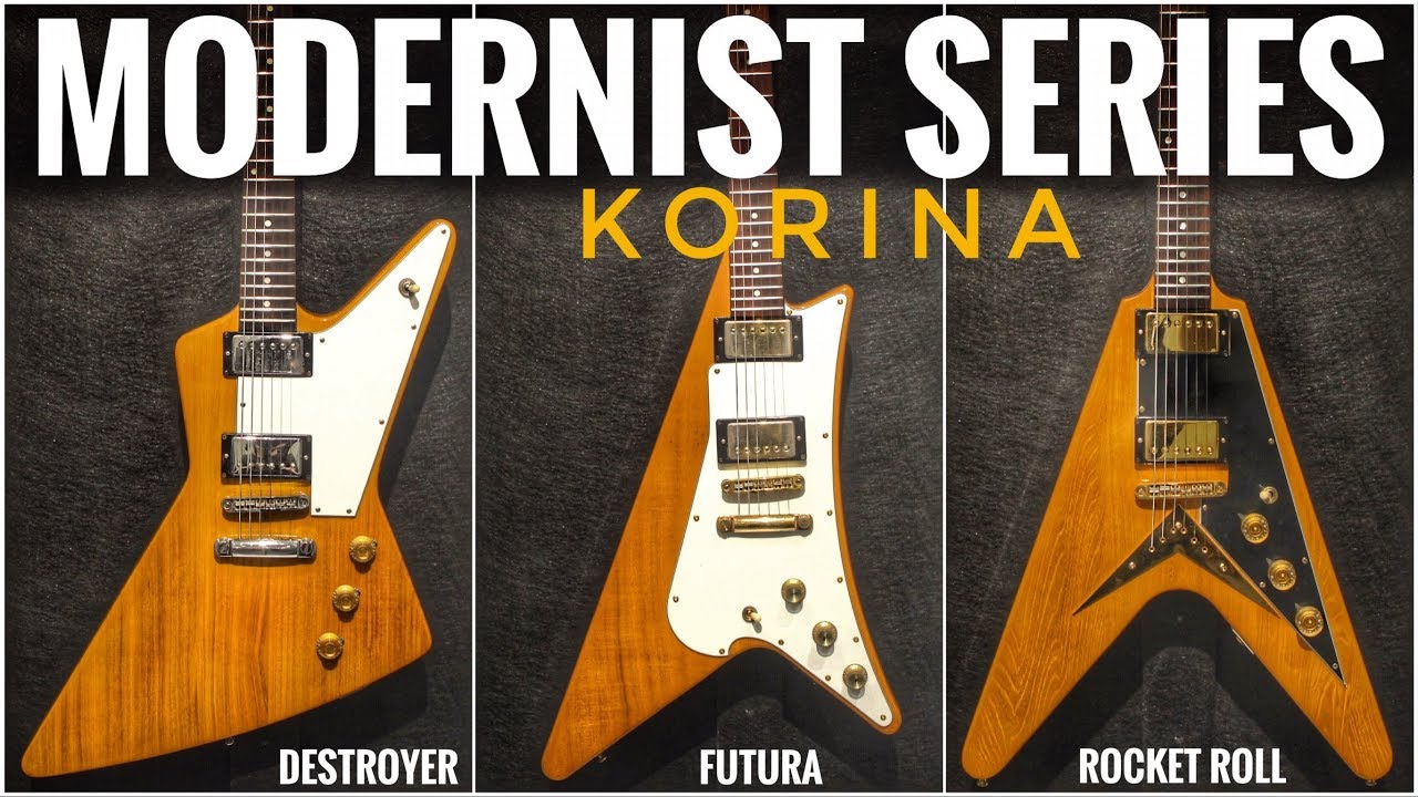 Amazing Ibanez Lawsuit Copies of the EXTREMELY RARE Gibson Modernist KORINA Series!