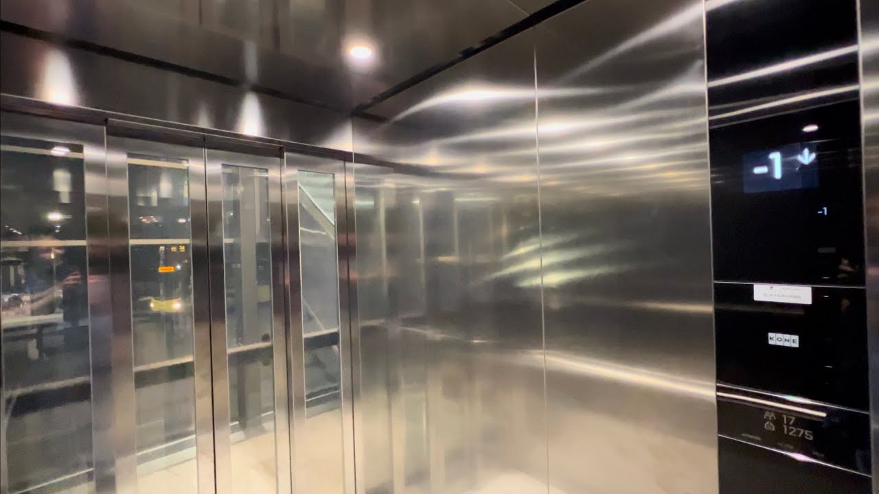 BRAND NEW! 2024 KONE MonoSpace MRL Traction Elevator @ Copenhagen Airport, Copenhagen, Denmark.