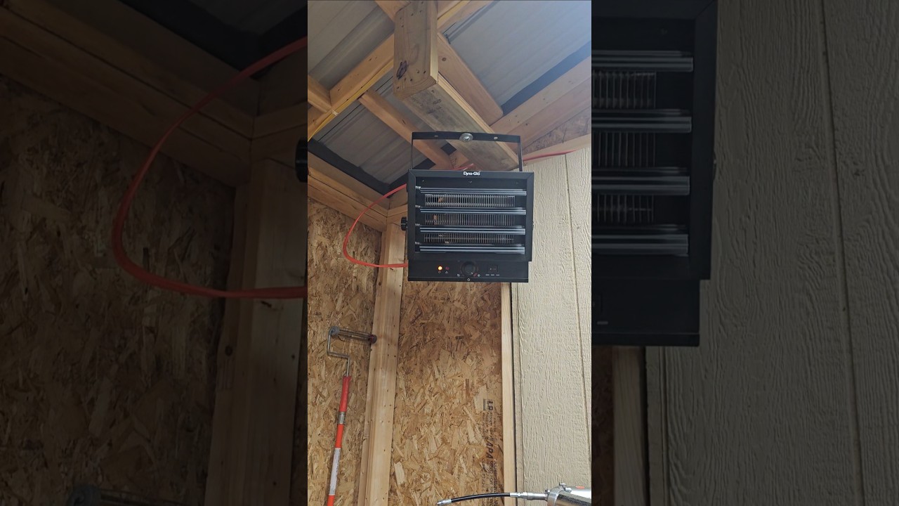 5000 watt shop heater installed and running!