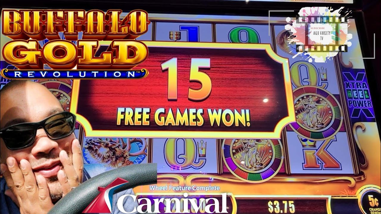 Big Win with 2 Cent or 5 Cent Denom? || BUFFALO GOLD REVOLUTION || Carnival Radiance Cruise Casino!