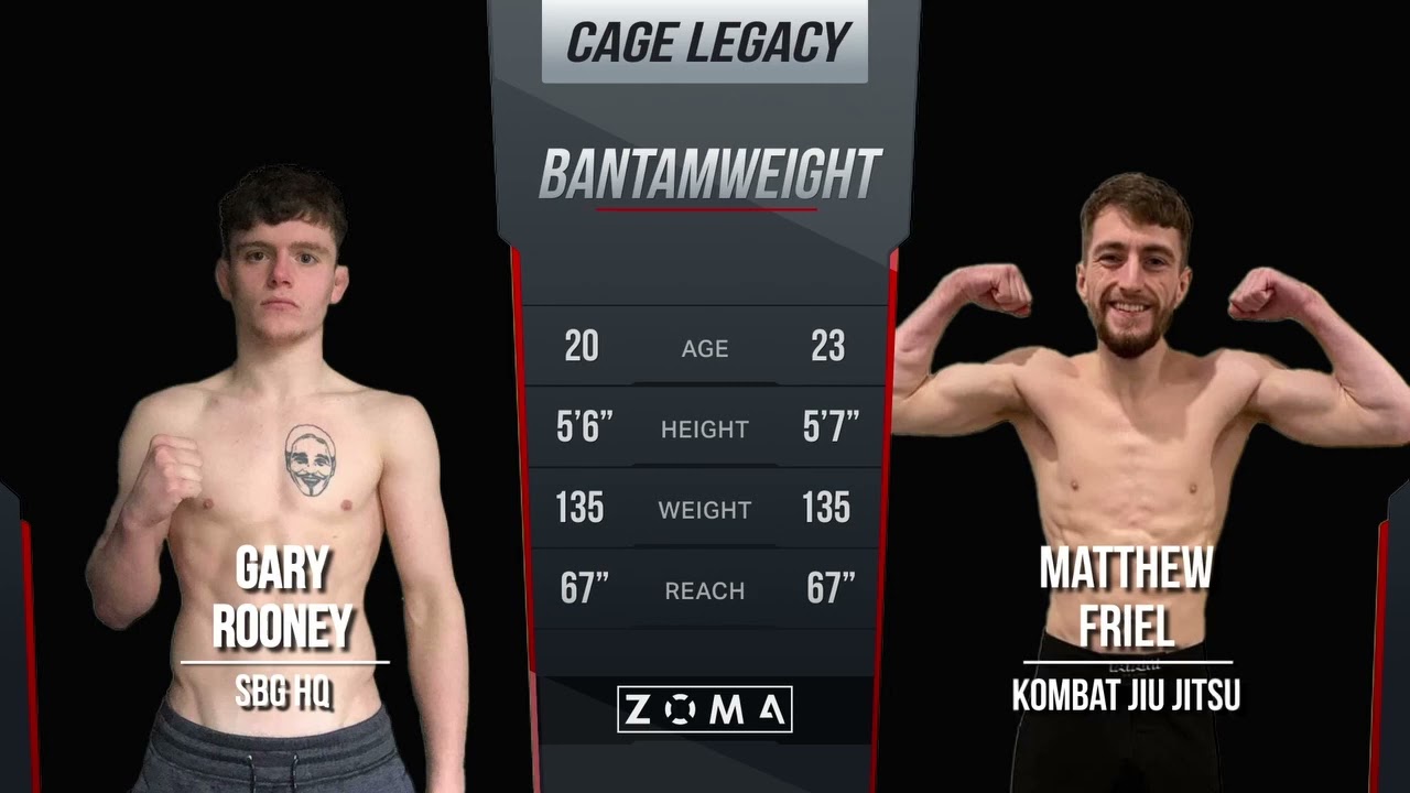 Gary Rooney V Matthew Friel 2 - Cage Legacy Bantamweight belt