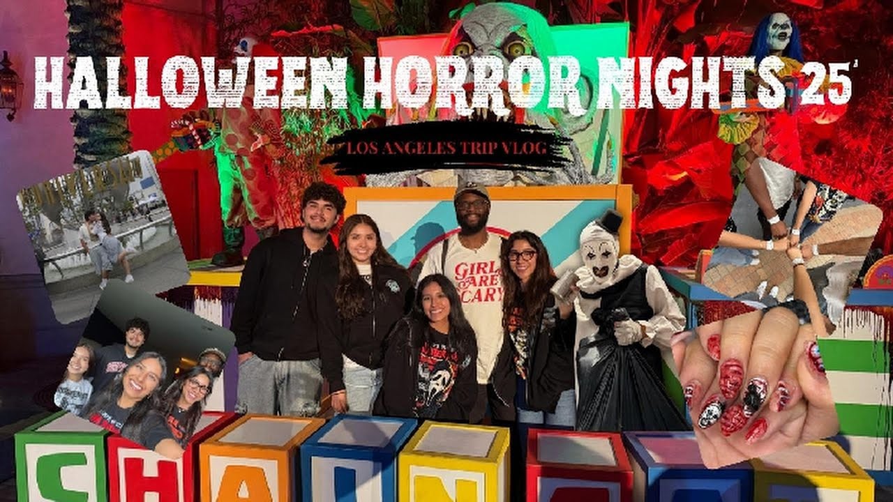 HHN 25' LOS ANGELES cousins trip vlog | full walkthroughs, laughs and lots of scares!