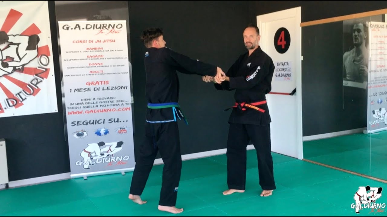 Tutorial - Tecnica di Ju Jitsu Difesa Personale presa alle Dita e Sottomissione - M. Giuseppe Diurno