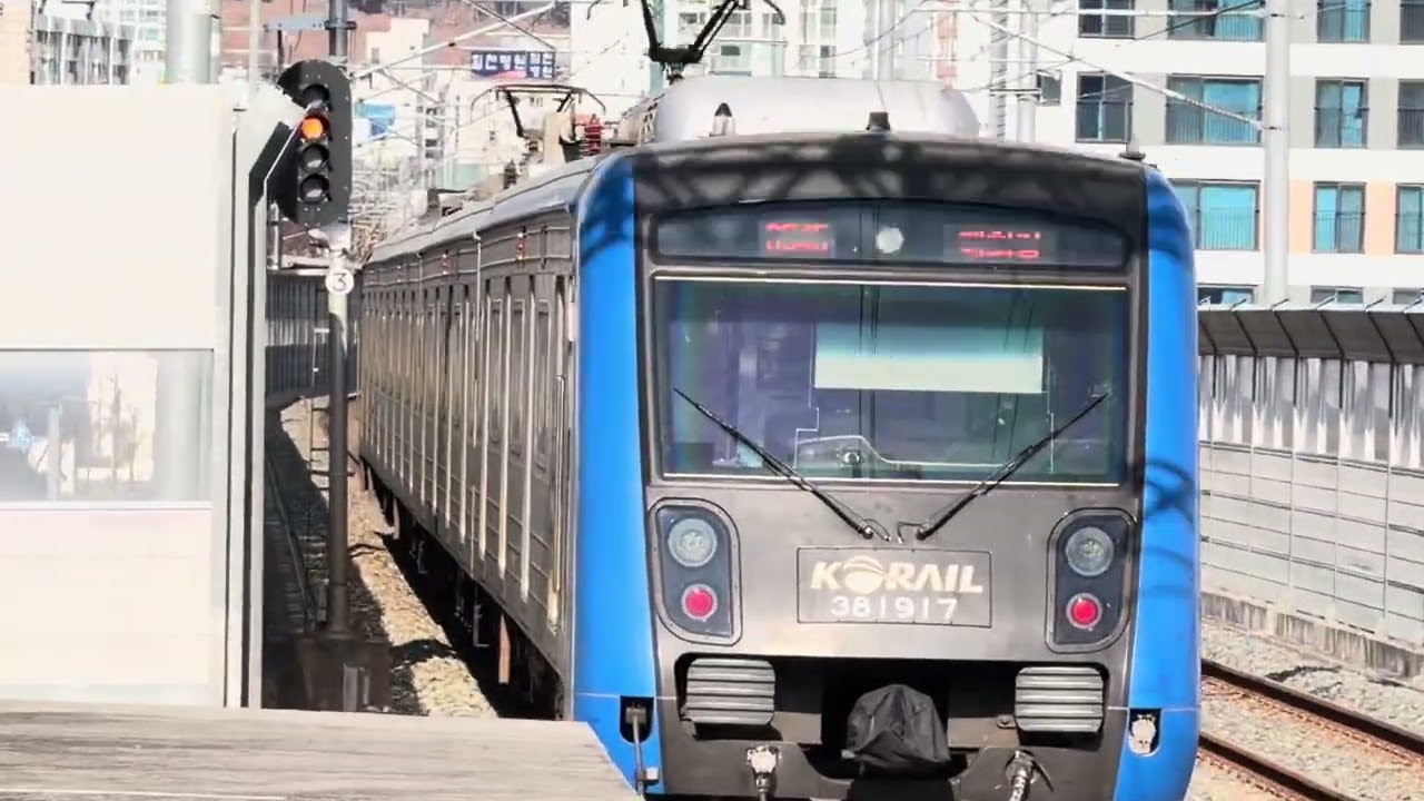부산동해선 거제역 태화강행 38117편성 발차영상