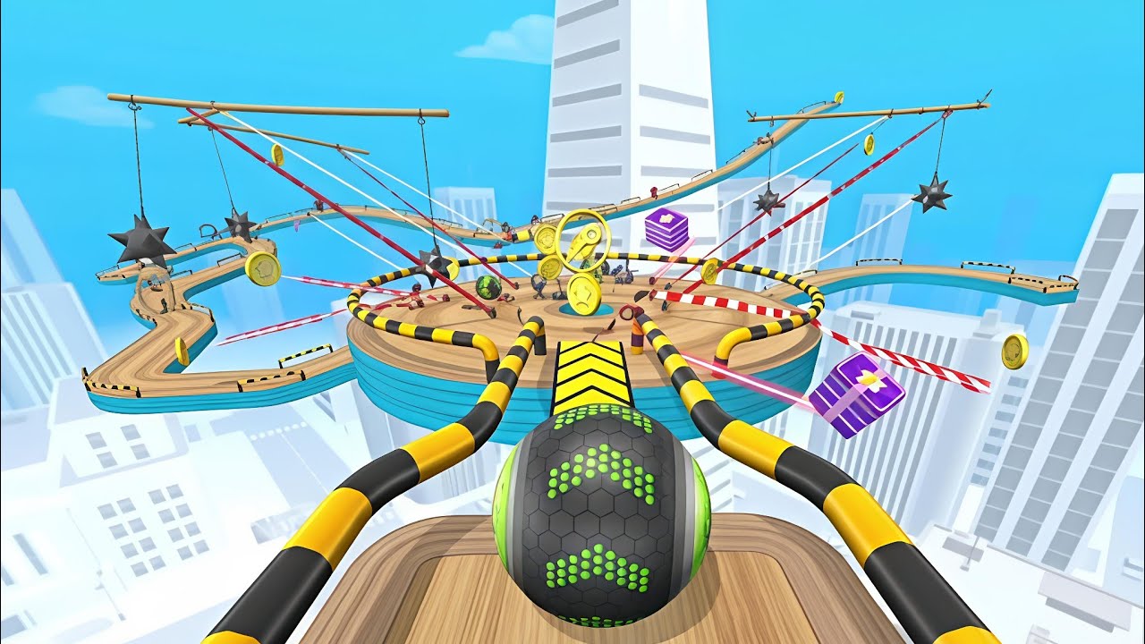 Going Balls Master 3D just ranked a more interesting race with ASMR level walkthrough run level 16