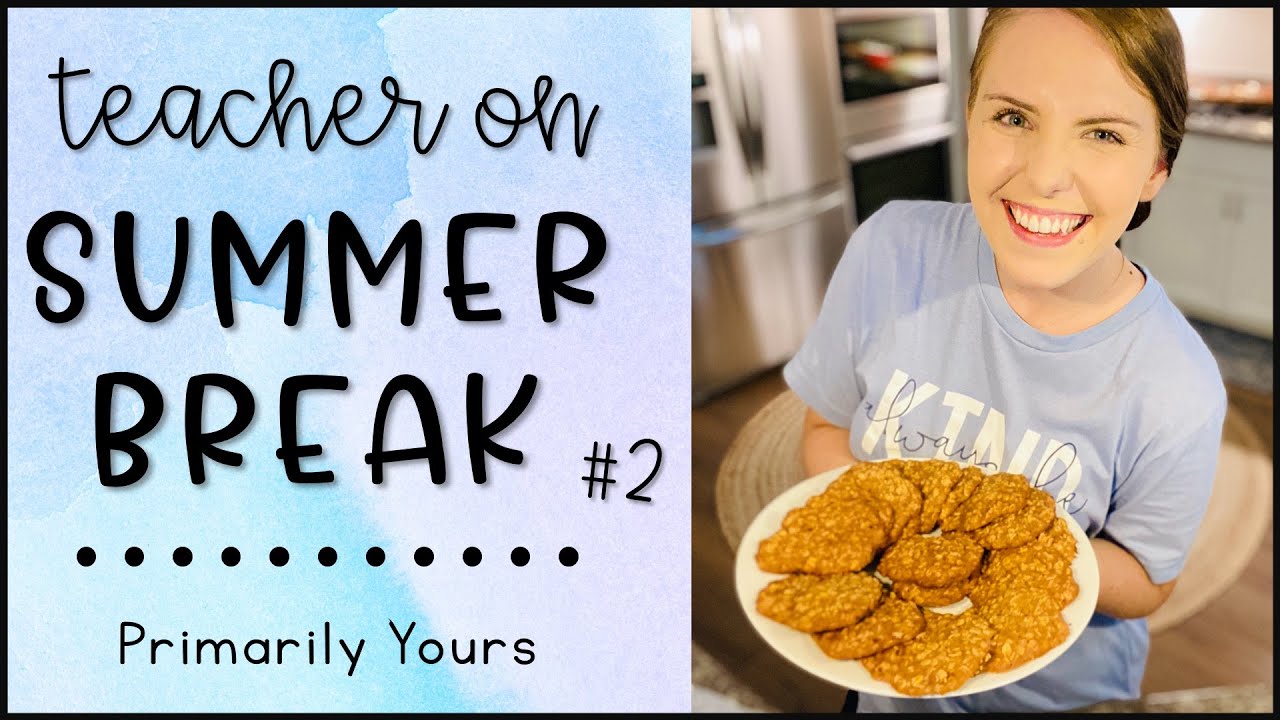 Teacher on Summer Break Vlog #2 // First-Year Teacher // Cricut Crafts, Making Cookies, & More!