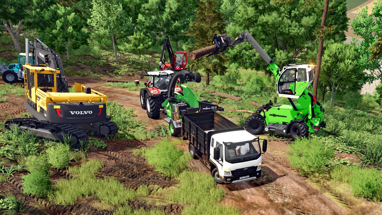 FS25 - Map Hutan Pantai 001 - Forestry, Farming and Construction - LS25