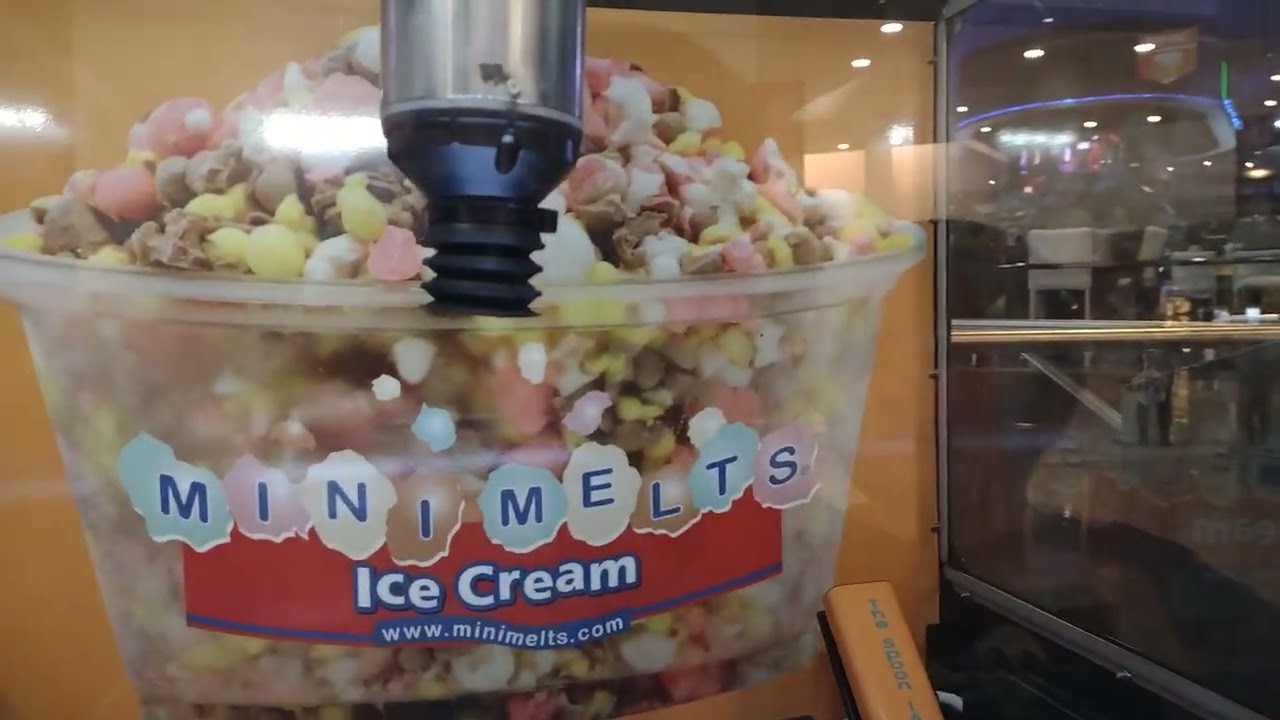 Dave & Buster's ice cream claw machine