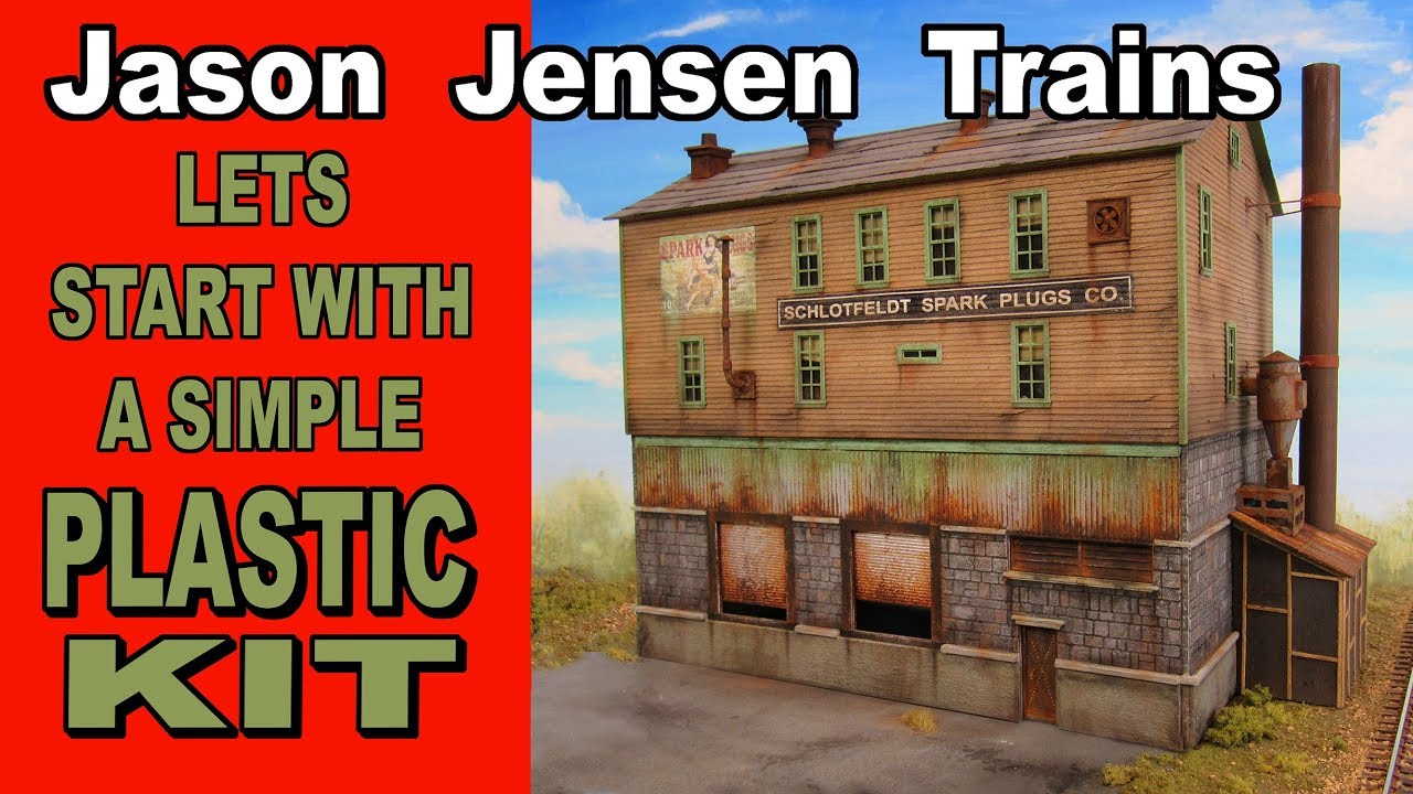 Let's start with a plastic kit for our model railroad structure.