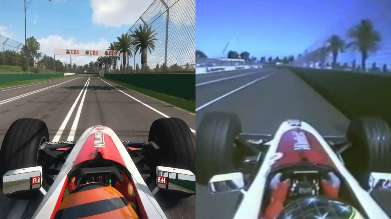 F1 2013 vs Real Life - 1999 Williams FW21 @ Albert Park - Comparison