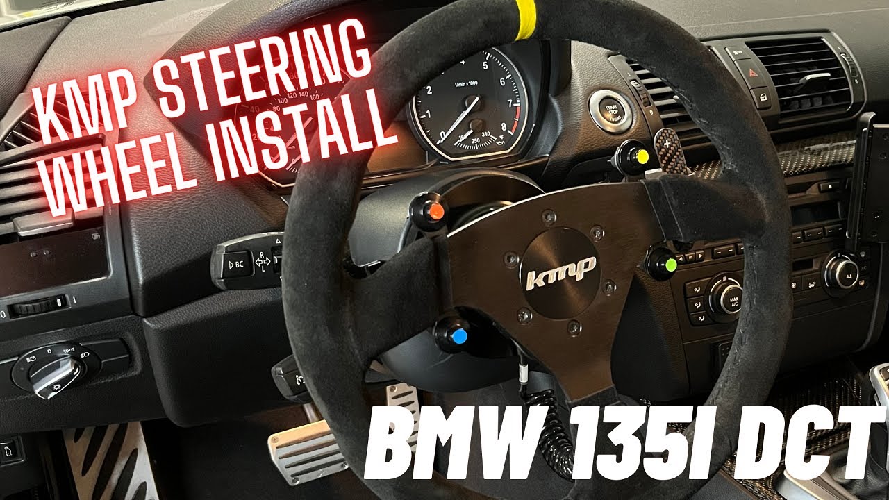 KMP Steering Wheel Install & Review - BMW e82 DCT