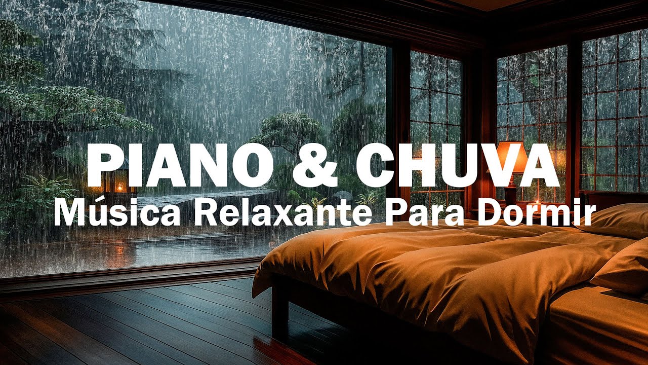 Música Relaxante para Dormir – Piano Suave & Chuva Noturna para Reduz Ansiedade e Acalma a Mente