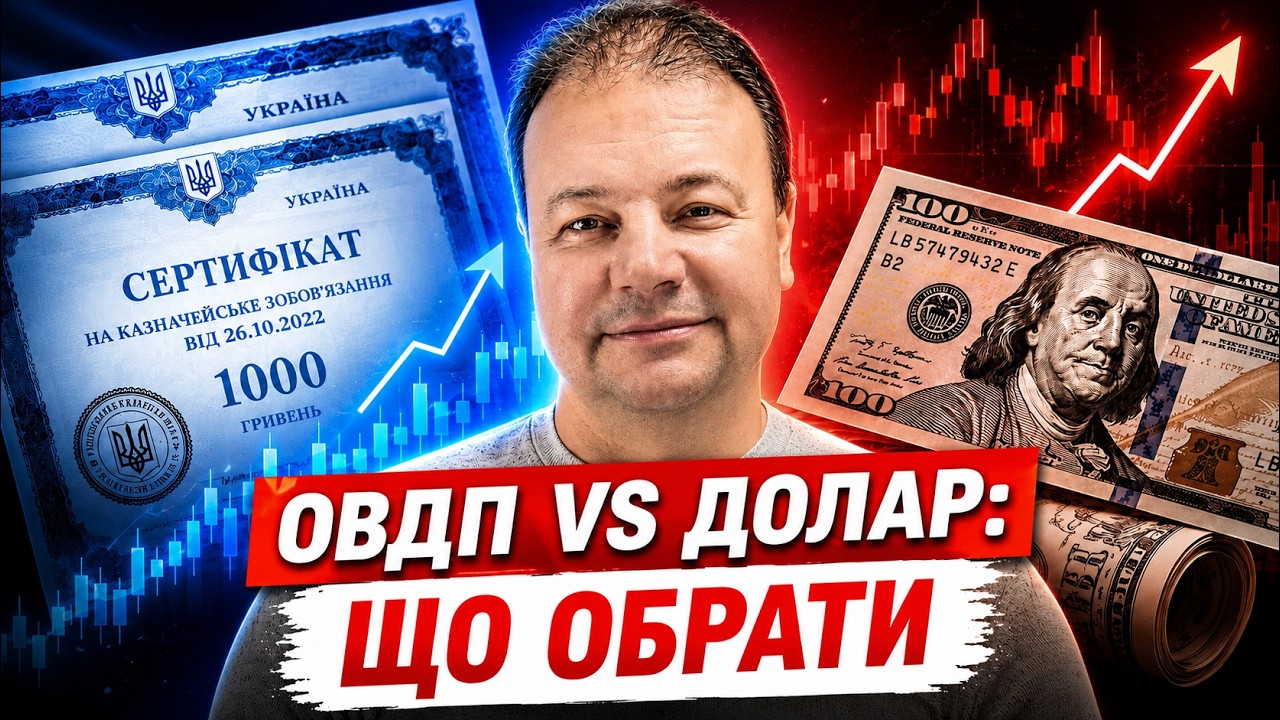 ОВДП чи ВАЛЮТА: що ВИГІДНІШЕ у 2026 році? Реальні РОЗРАХУНКИ для інвестора