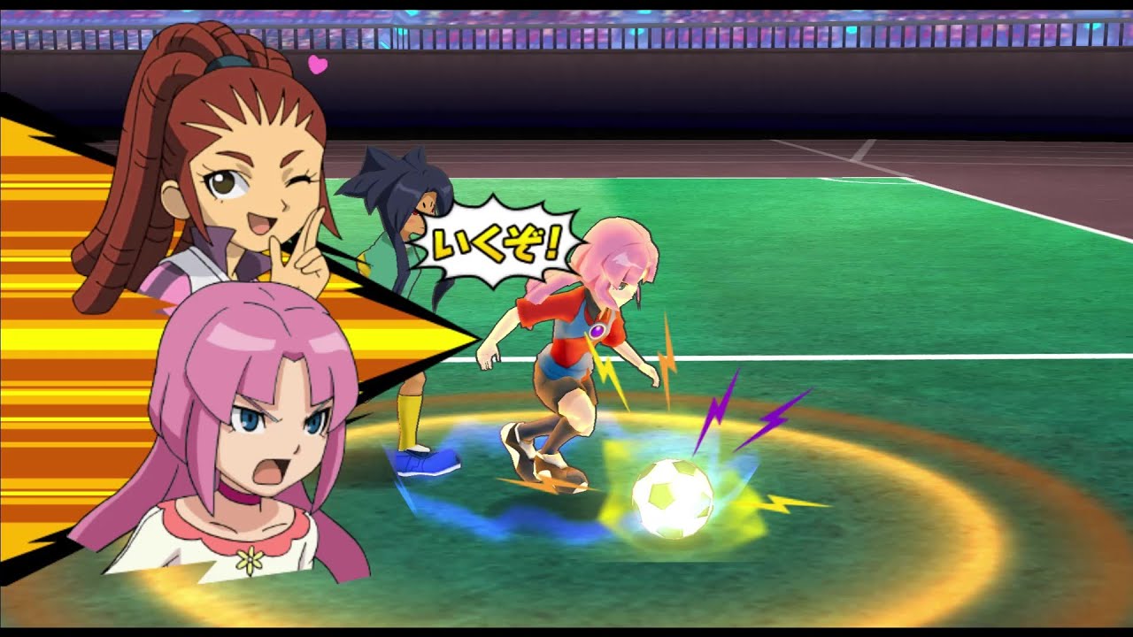 Inazuma Eleven Go Strikers 2013 - Chaos Girls vs Little Giants Girls Wii 1080p (Dolphin)